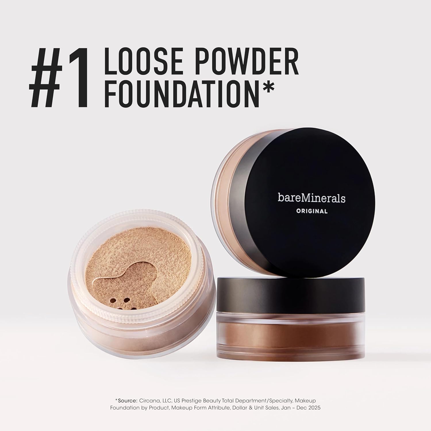 bareMinerals Original Loose Powder Foundation SPF 15 - Powder Face Makeup with Added Sun Protection - Sheer to Full Coverage Foundation