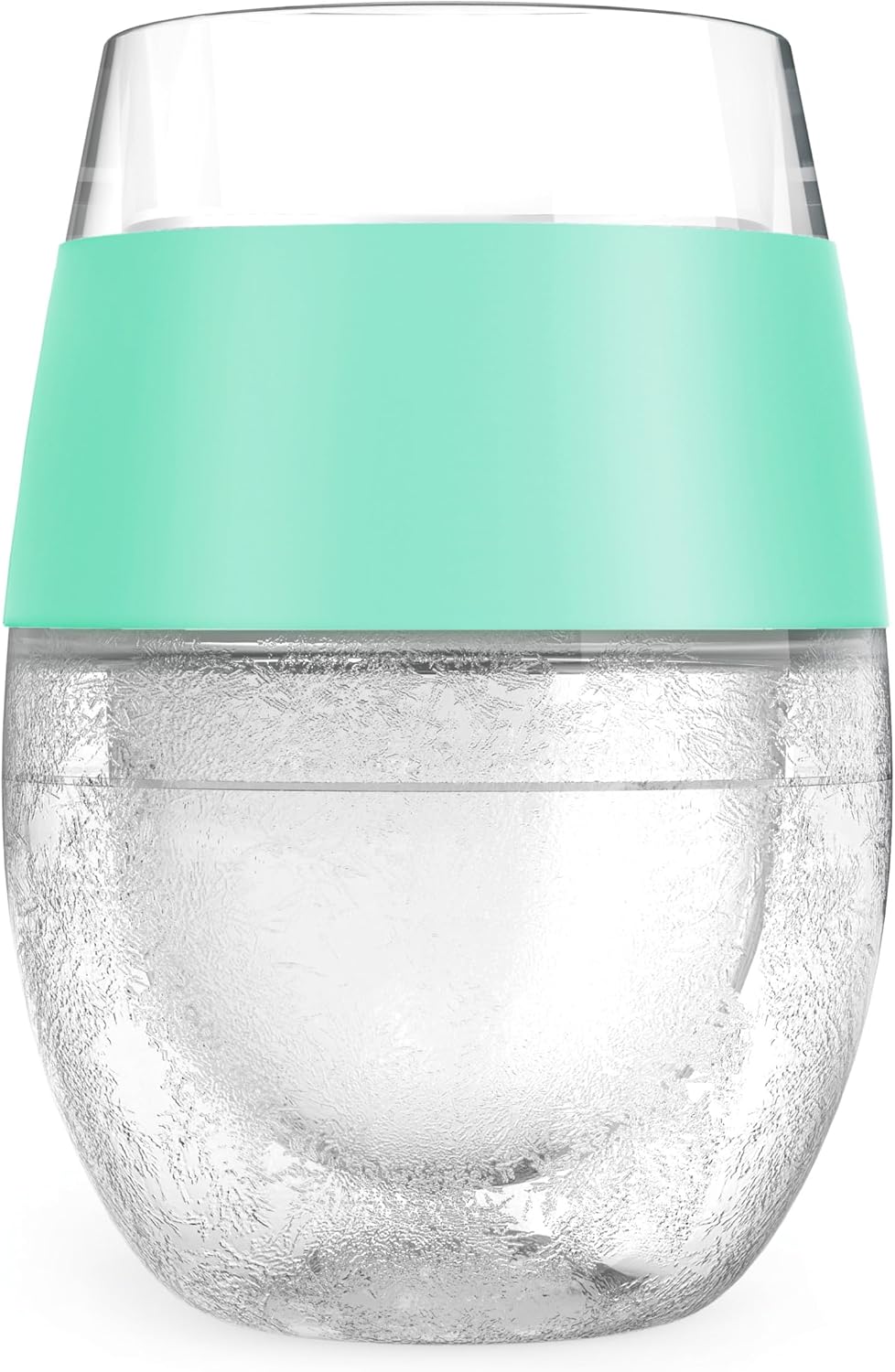 Host Wine Freeze Cup Set of 2 - Plastic Double Wall Insulated Drink Cup, Freezable Vacuum Insulated Wine Glasses, 8.5 oz Blue