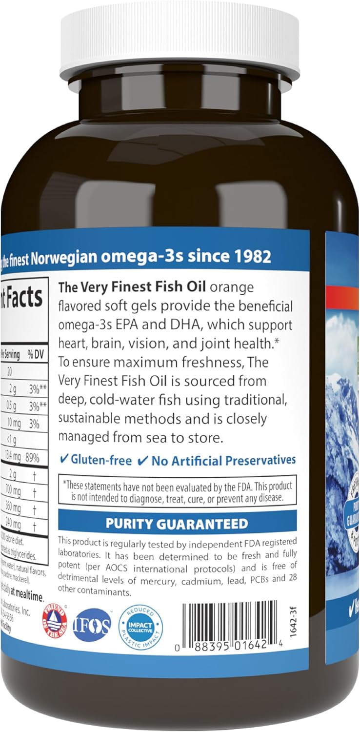 Carlson Maximum Omega 2000, 2000 mg, Wild-Caught, Lemon, 60 Softgels | Omega-3 Fatty Acids Including EPA and DHA; Norwegian Fish Oil Supplement; Sustainably Sourced Fish Oil Capsules