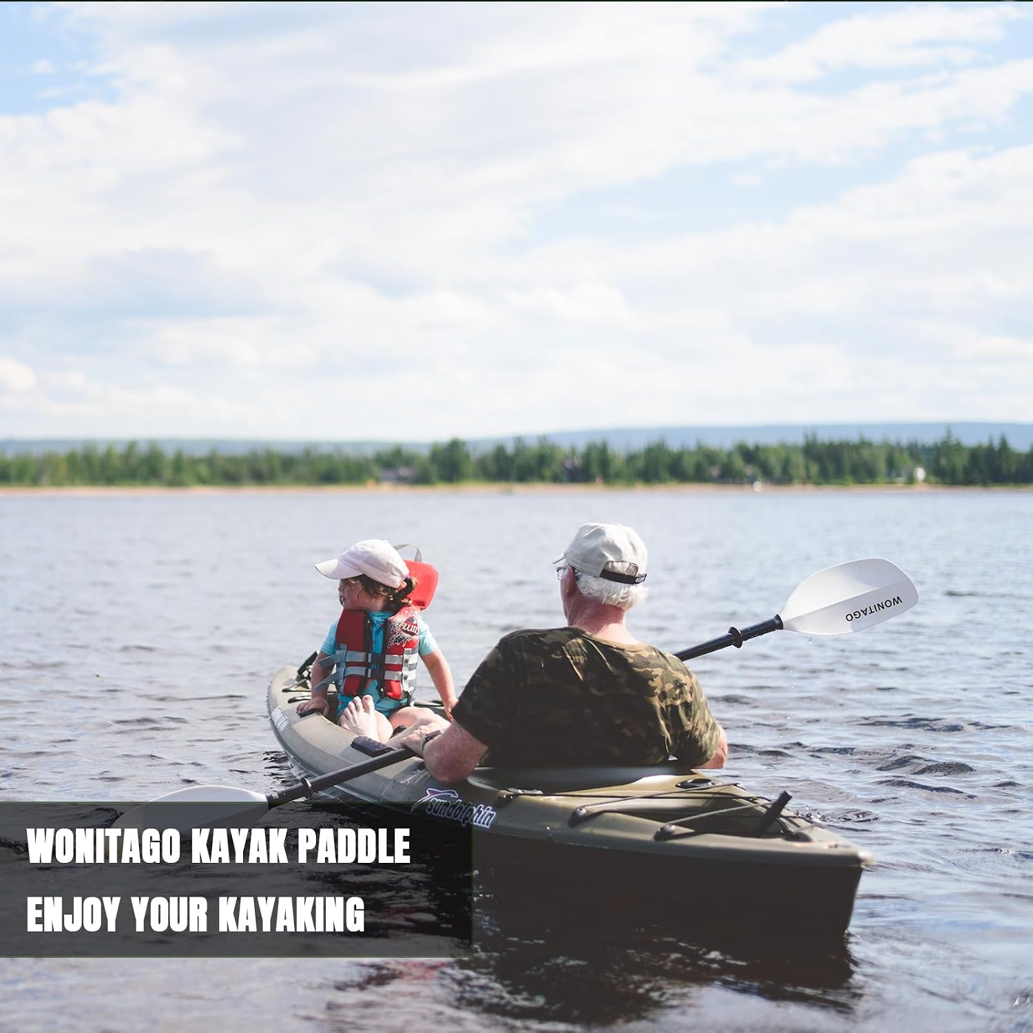 Kayak Paddle, Adjustable and Lightweight Kayaking Oar