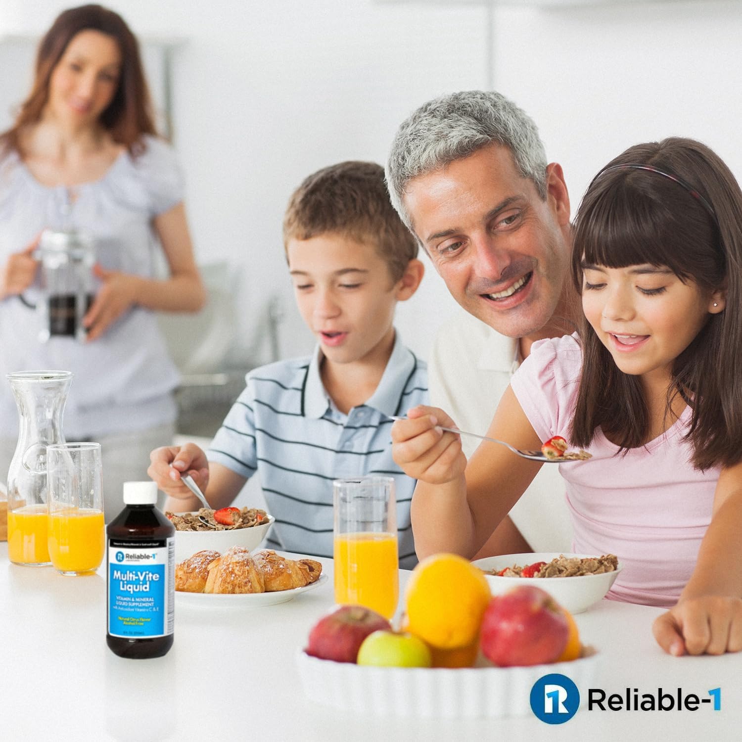 Reliable-1 Laboratories Multi-Vite Liquid Multivitamin for Adults Liquid Vitamins Antioxidant Supplement for Immunity