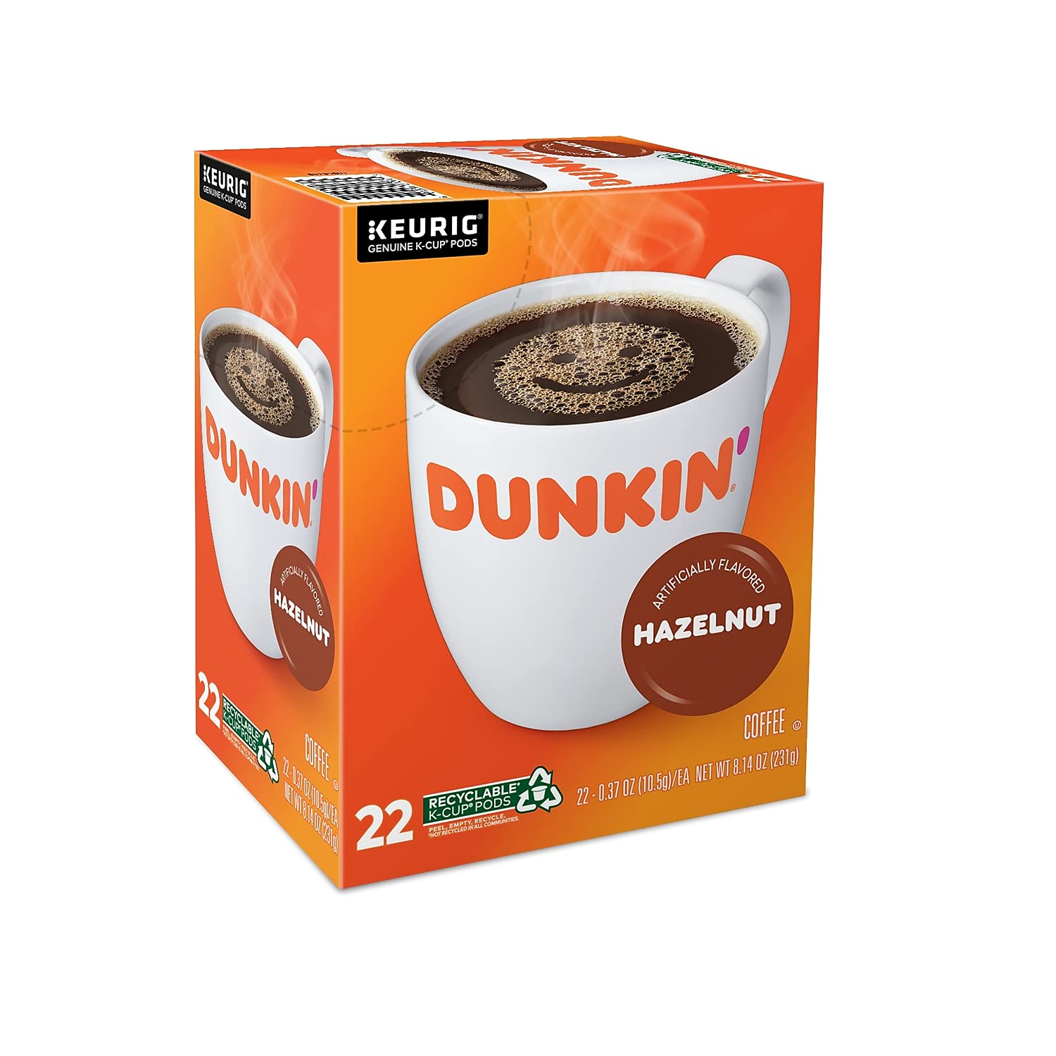 Dunkin' Donuts 2091512 Original Blend Coffee K-Cup Pods Medium Roast 44/Box (006933)