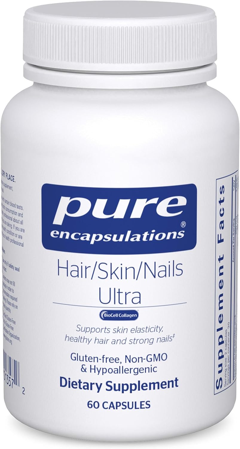 Pure Encapsulations Hair/Skin/Nails Ultra Advanced Beauty Supplement - Biotin & Collagen Supplement for Healthy Hair