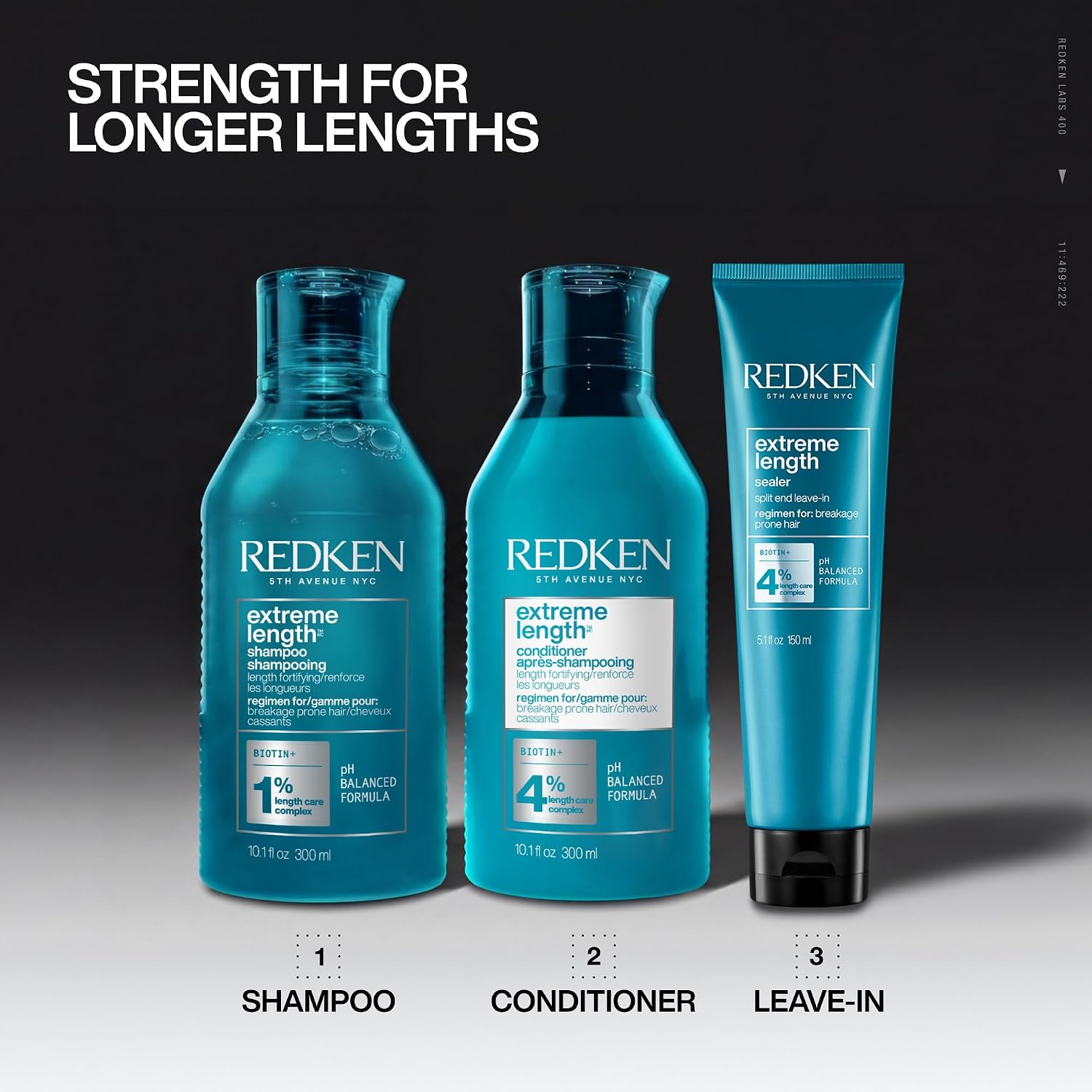 Redken Extreme Length Leave-In Treatment For Hair Growth - Seals Split Ends & Prevents Breakage, Infused With Biotin