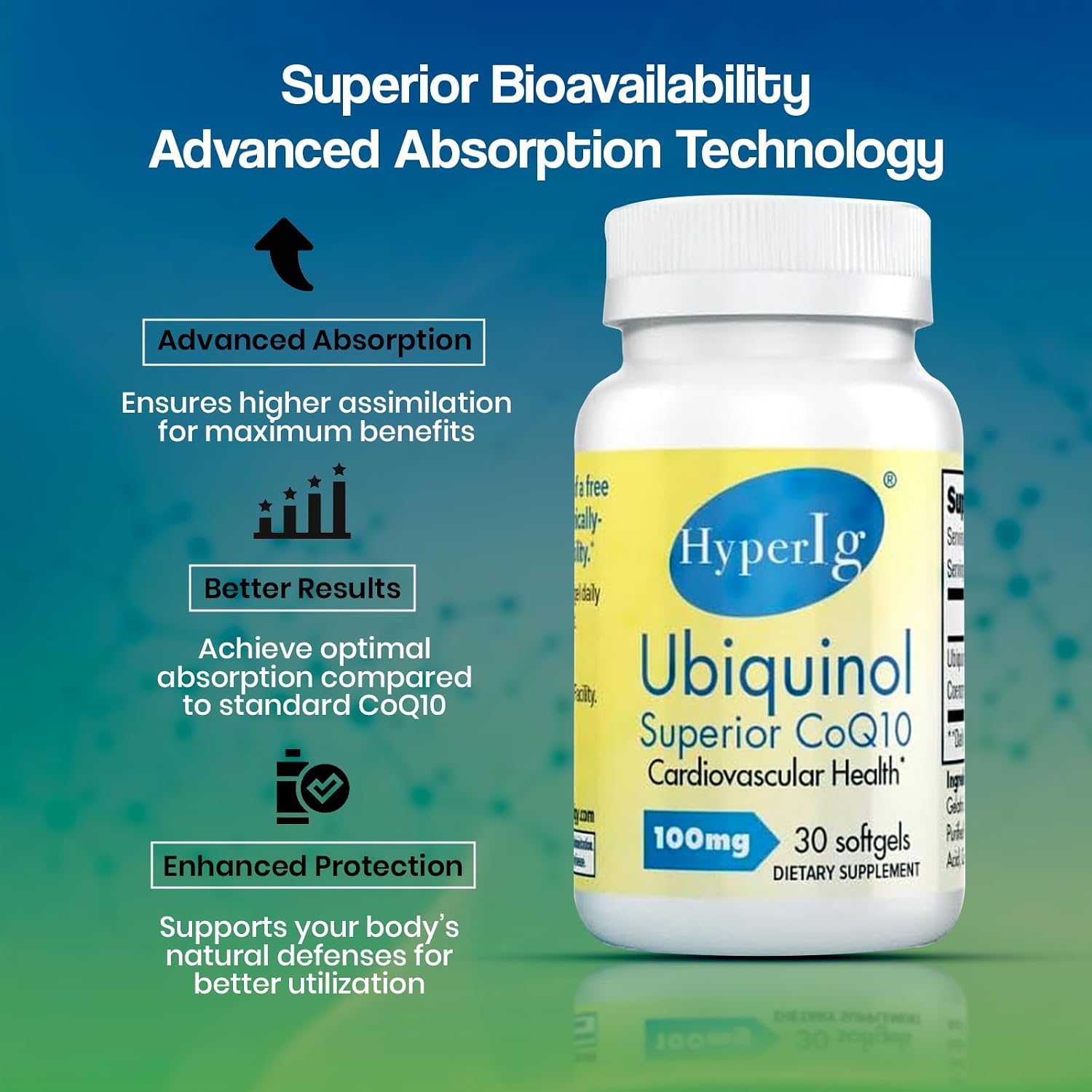 Ubiquinol CoQ10 100mg -2 Pack | Active Form of CoQ10 | Enhanced Absorption | Cellular Energy & Antioxidant Support | Non-GMO, Gluten-Free