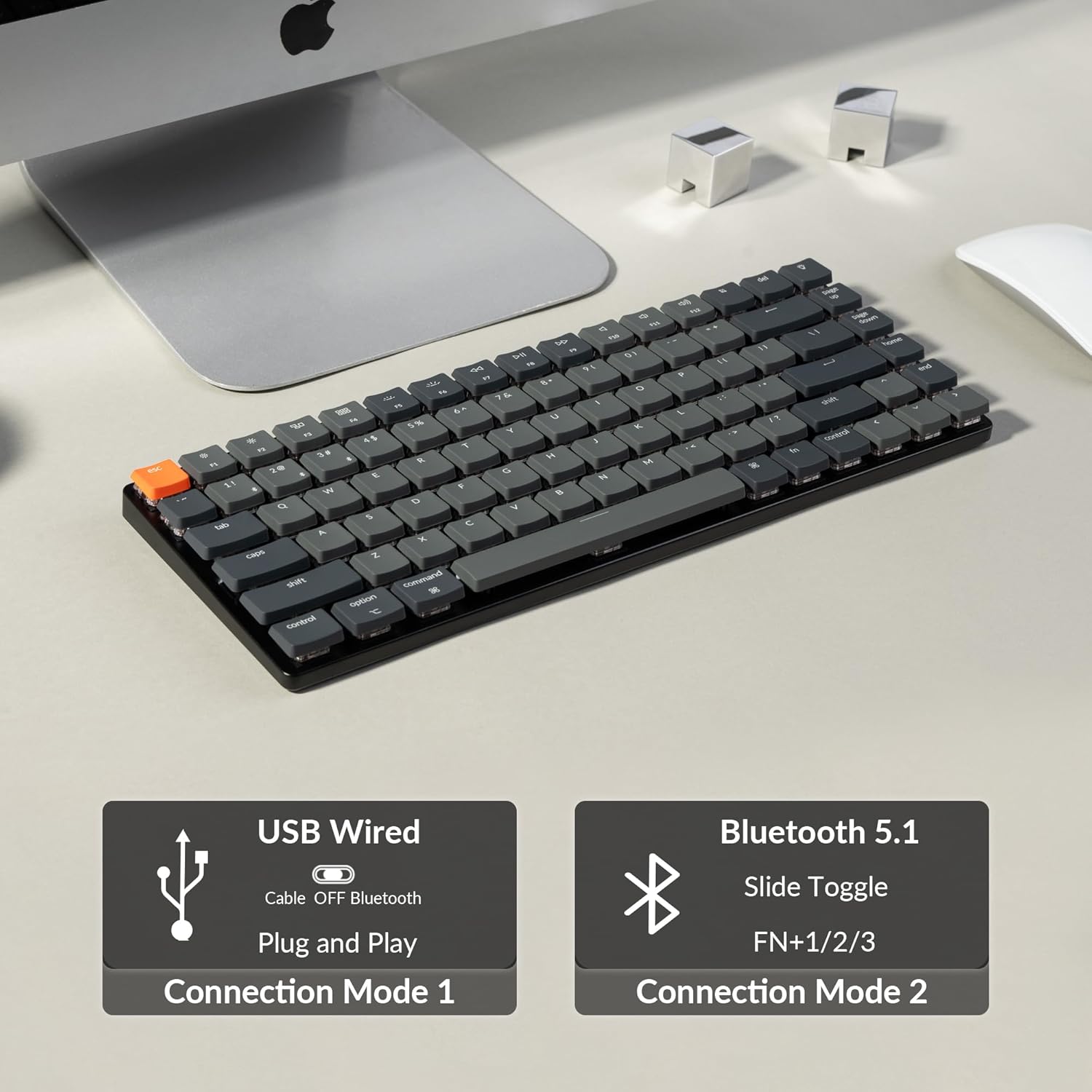 Keychron K3 Version 2 QMK 75% Wireless Low-Profile Mechanical Keyboard