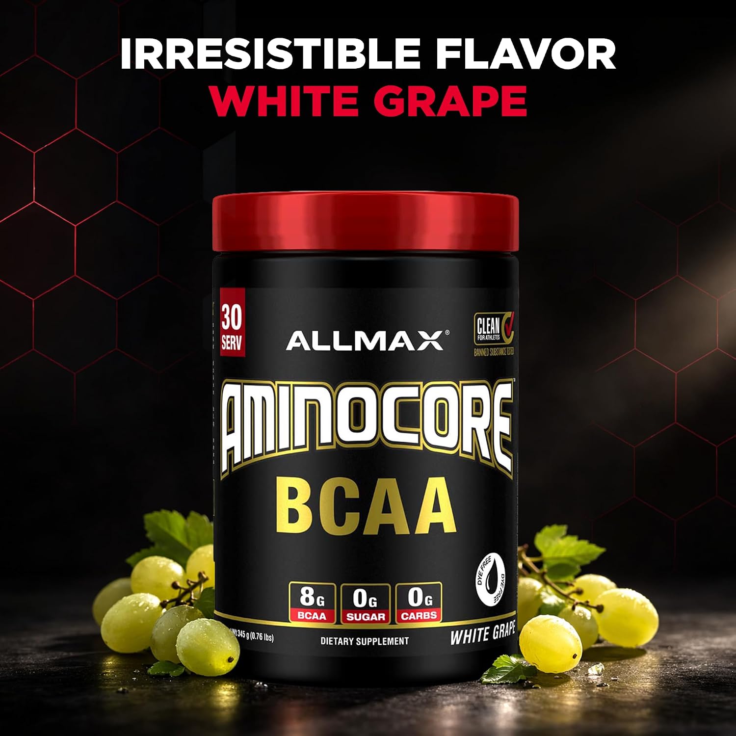 ALLMAX AMINOCORE BCAA Powder, Watermelon, 90 Servings, 1035 g