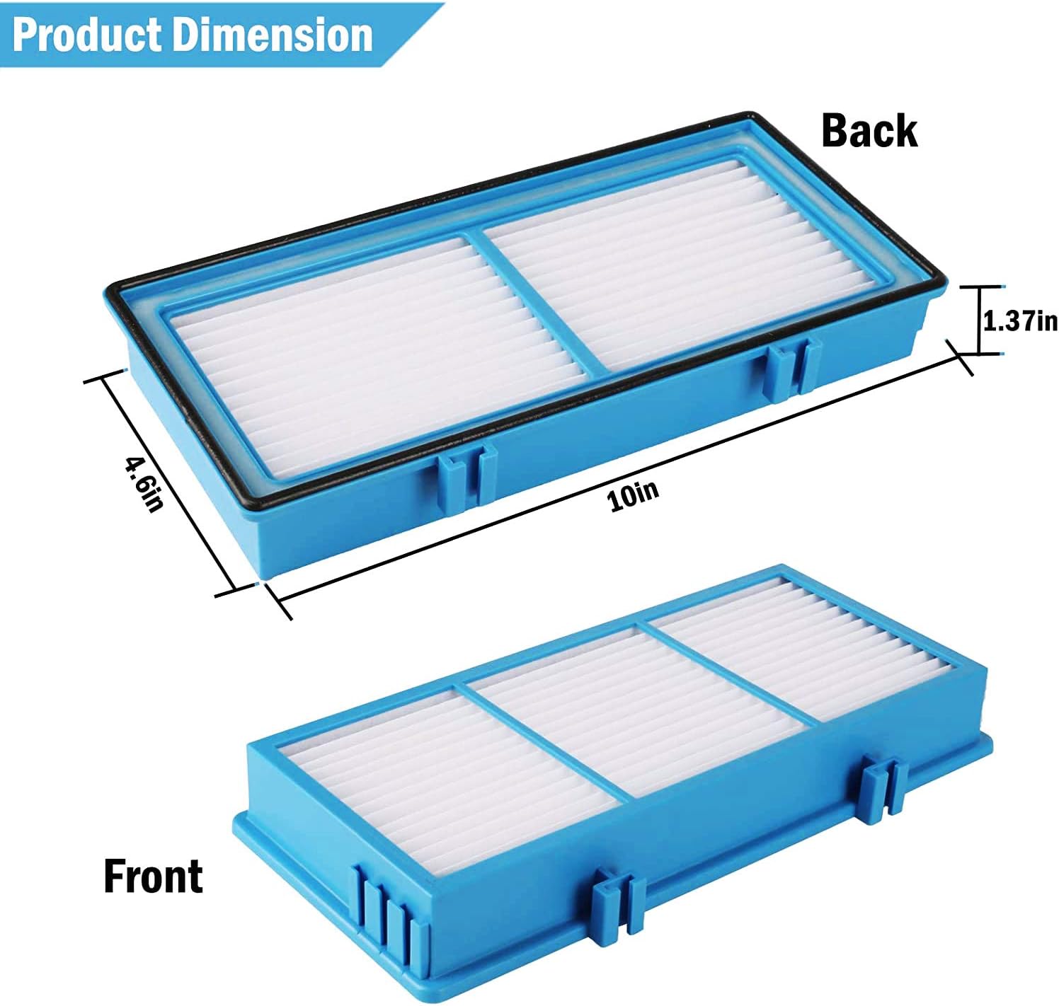Post HEPA Filter Replacement for Holmes AER1, Part# HAPF300AH-U4R HAP242NUC