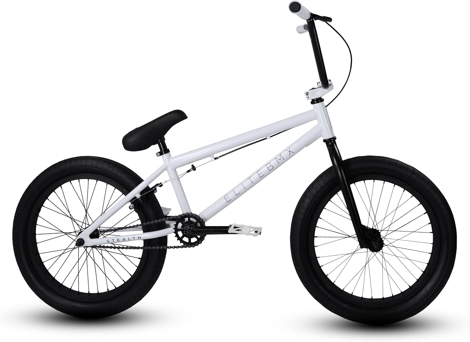 Elite BMX Stealth Freestyle Bike for Youth & Adults, Durable Steel Frame, Available in 16", 18", and 20" Sizes