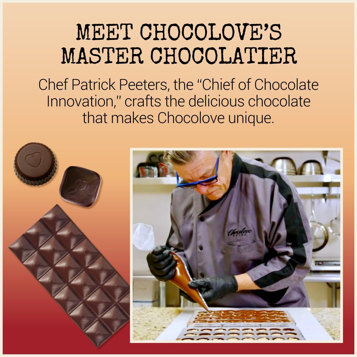 Chocolove Salted Caramel Chocolate Bars | 55% Cocoa | Silky Caramel with a Hint of Salt | Made with Premium Chocolate | Non-GMO, & Gluten-Free, 3.2 oz Bar (10 Pack)