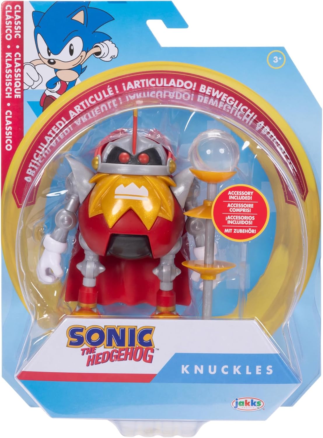 Sonic the Hedgehog 4-inch Heavy King Eggrobo Action Figure with Spike Trap Accessory. Ages 3+ (Officially licensed by Sega)