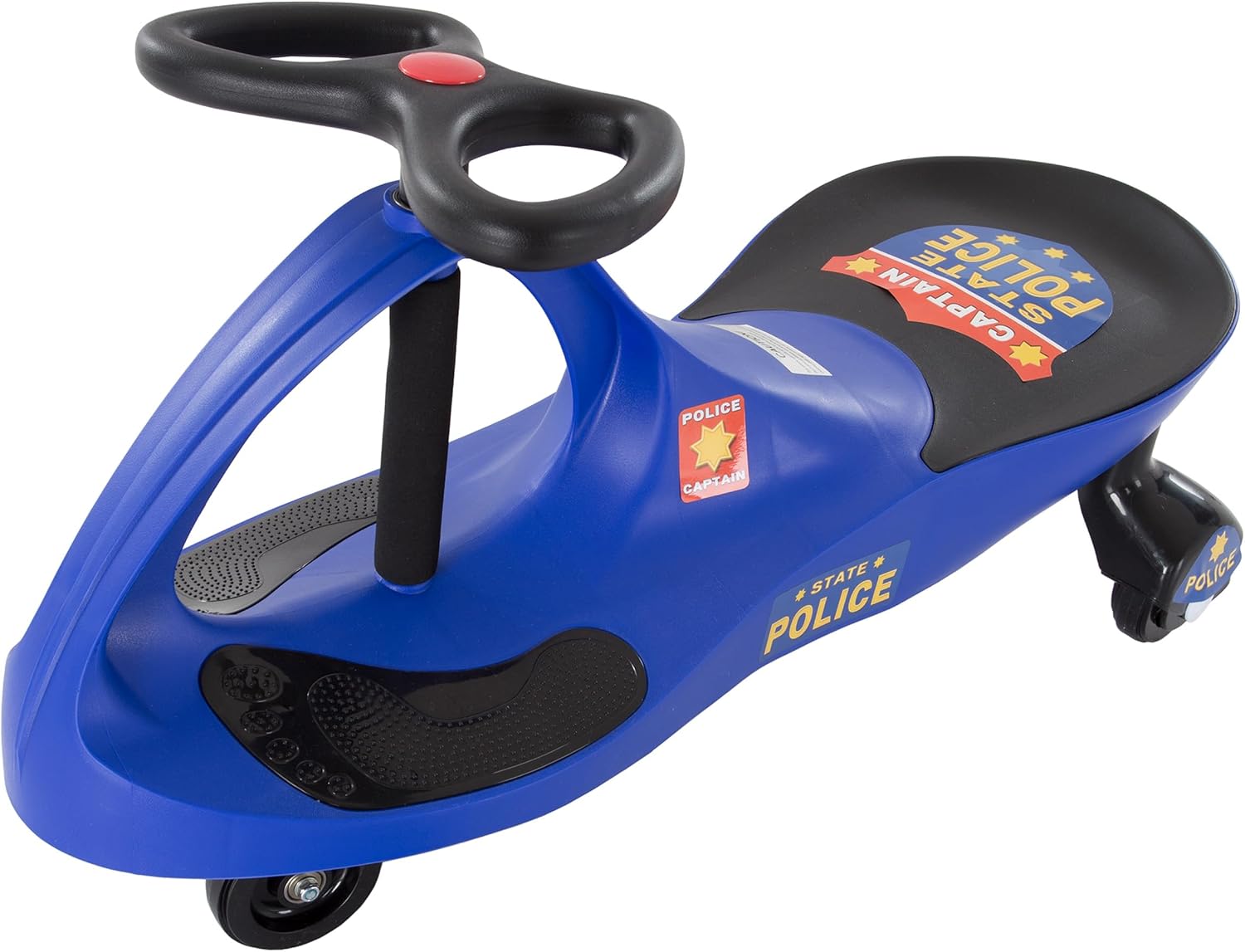 Wiggle Car Ride On Toy - No Batteries, Gears or Pedals - Twist, Swivel, Go - Outdoor Ride Ons for Kids 3 Years and Up by Lil' Rider (Hot Pink and Black)