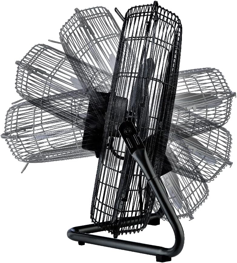 Lasko 20" Black High Velocity Wall Mount Fan with Pivoting Head - 3 Speeds, Ideal Wall Mount Fan or Floor Fans for Home, Garage, Attic, 2264QM