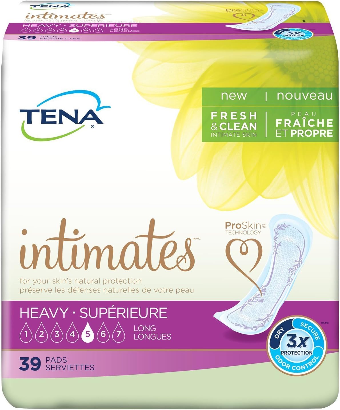 TENA Serenity Bladder Control Pads-Absorbency Heavy Description Long Packaging Economy Pack - Pack of 42