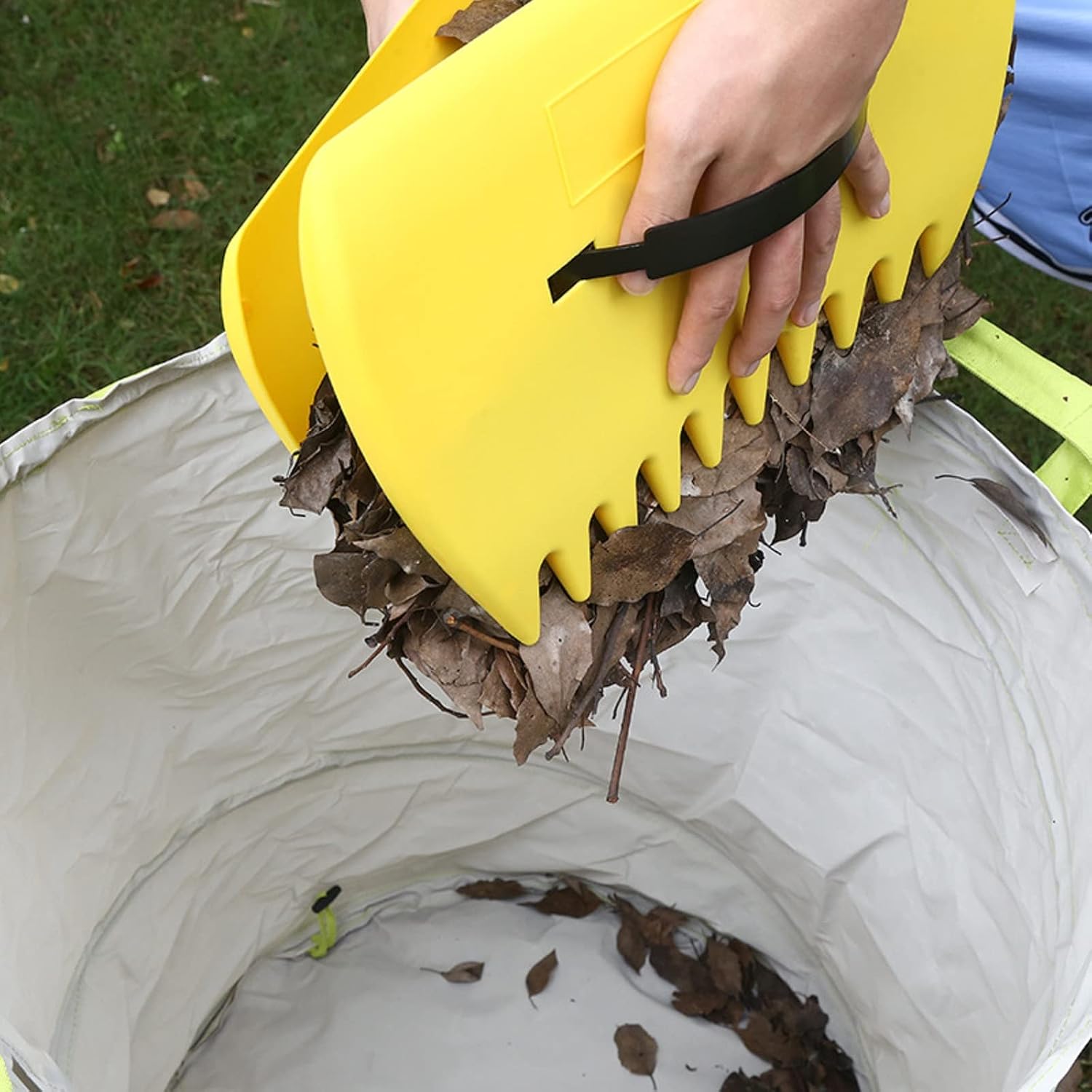 G-BAR Leaf Grabber Set Paw Handheld Hazelnut Leaf Scoop Fast Lawn Remove Fallen Collection Great Tool Lawn Claw Leaf Blade Used to Pick Up Leaves