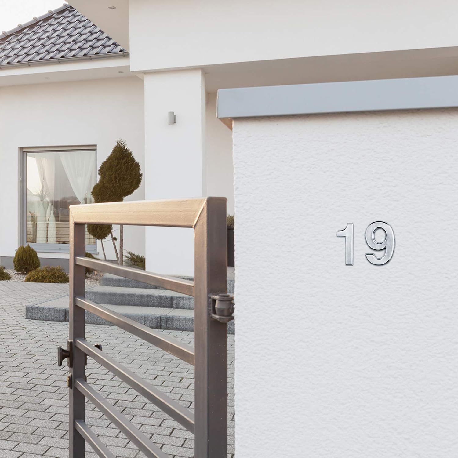 20 Pieces House Numbers Mailbox Numbers 0-9, 3D Door Address Numbers Self Adhesive Mailbox Numbers Sticker or House, Apartment, Office, Hotel Room