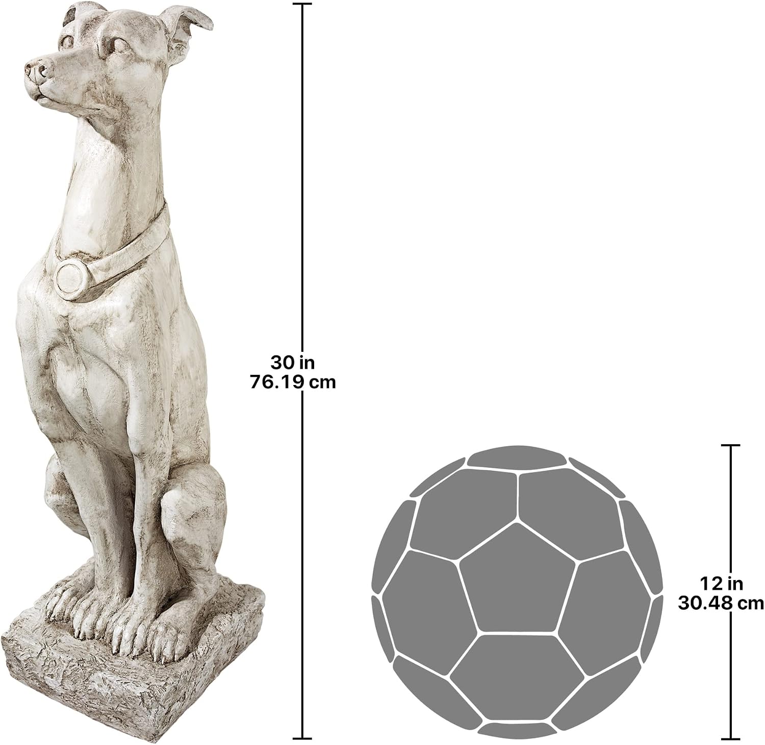 Design Toscano Man's Best Friend Dog with Basket Outdoor Garden Statue, 8 Inches Wide, 12 Inches Deep, 19 Inches High, Handcast Polyresin, Antique Stone Finish