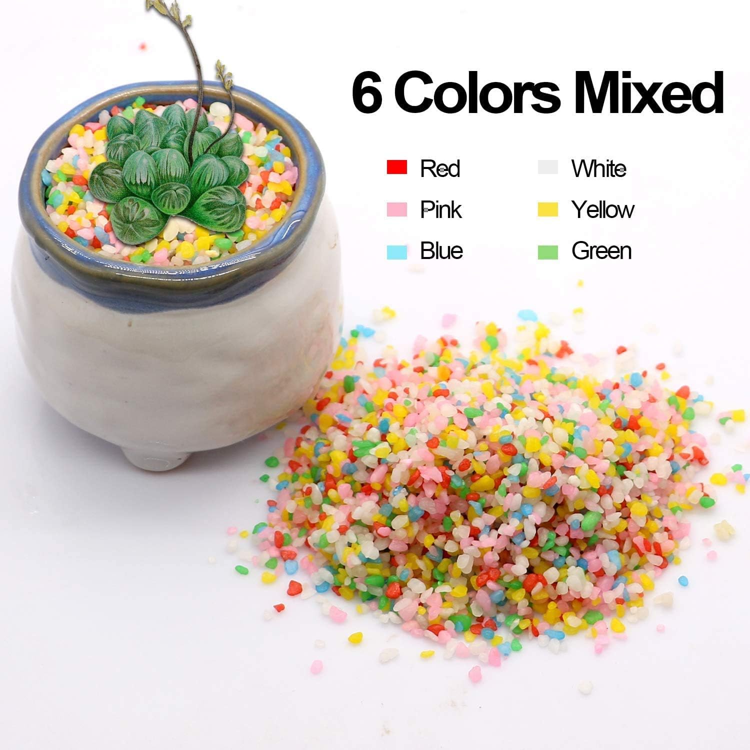 Mix Horticultural Lava Pebbles Pumice Potting Soil Amendment Succulent Cactus Bonsai Gritty Rock Decorative Gravel Plant Drainage Volcanic Rock for Terrarium Fairy Gardening Top Dressing 2.2lb