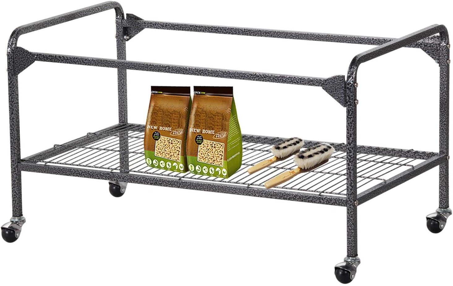 Yaheetech 69" Large Bird Cage for Parakeets, Budgies, 3-Tier Flight Cage | Detachable Rolling Stand, Easy Cleaning Slide-out Tray, Multi-door Access, 0.4'' Bar Spacing, Free Accessories