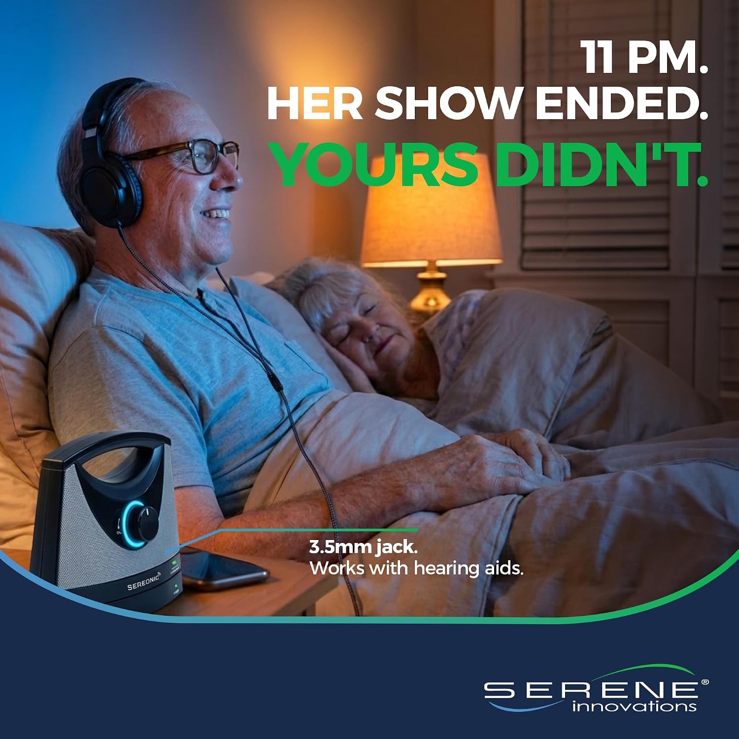 SEREONIC Portable Wireless Speakers for Smart TV - Ideal for TV Watching Without The Blaring Volume - Designed for Hard of Hearing, Elderly