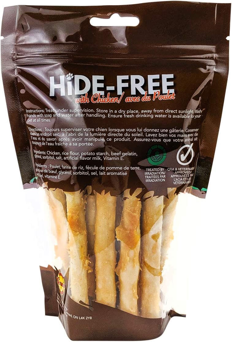 Hide-Free Sticks w/Chicken 4-5" 18 Pack