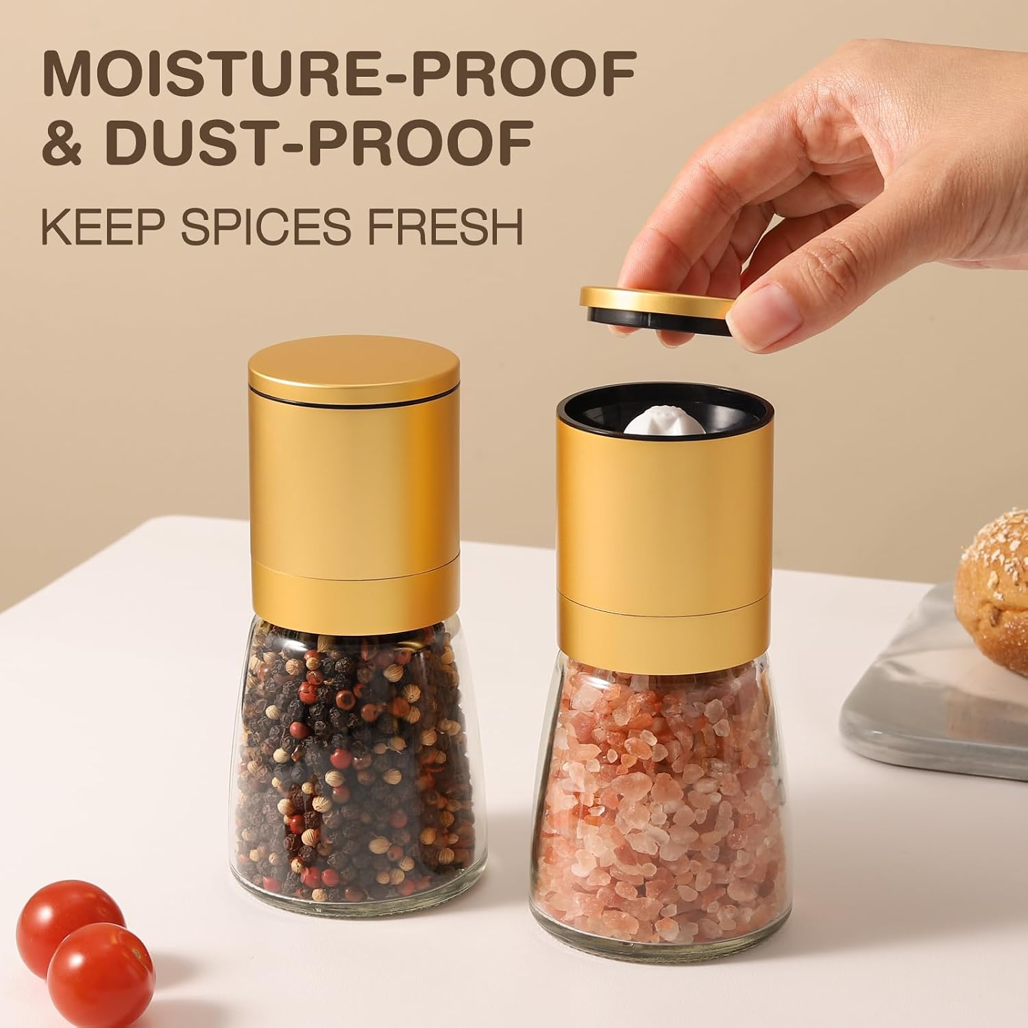 Vucchini Stainless Steel Salt and Pepper Grinder Set Manual