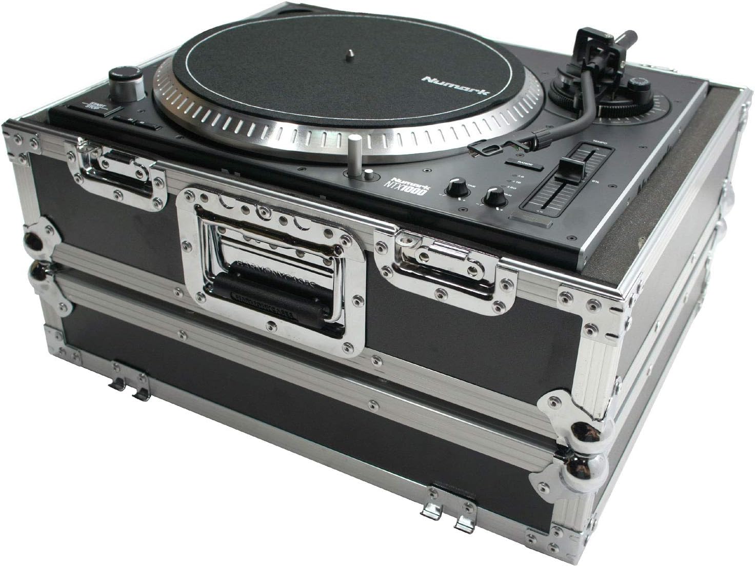 Turntable Flight Case Compatible with Technics 1200 - Harmony Cases | Foam lined interior, road ready DJ travel transport
