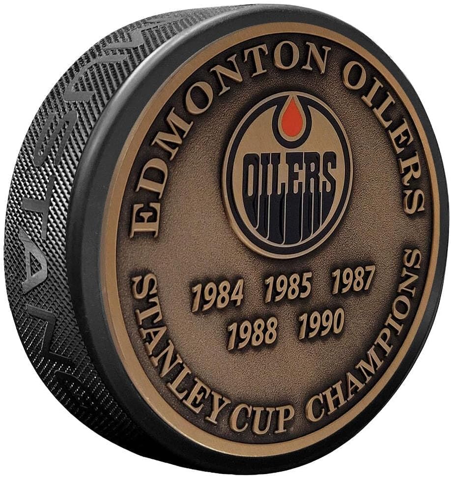 Sports Decor Stanley Cup Years Gold Medallion Puck