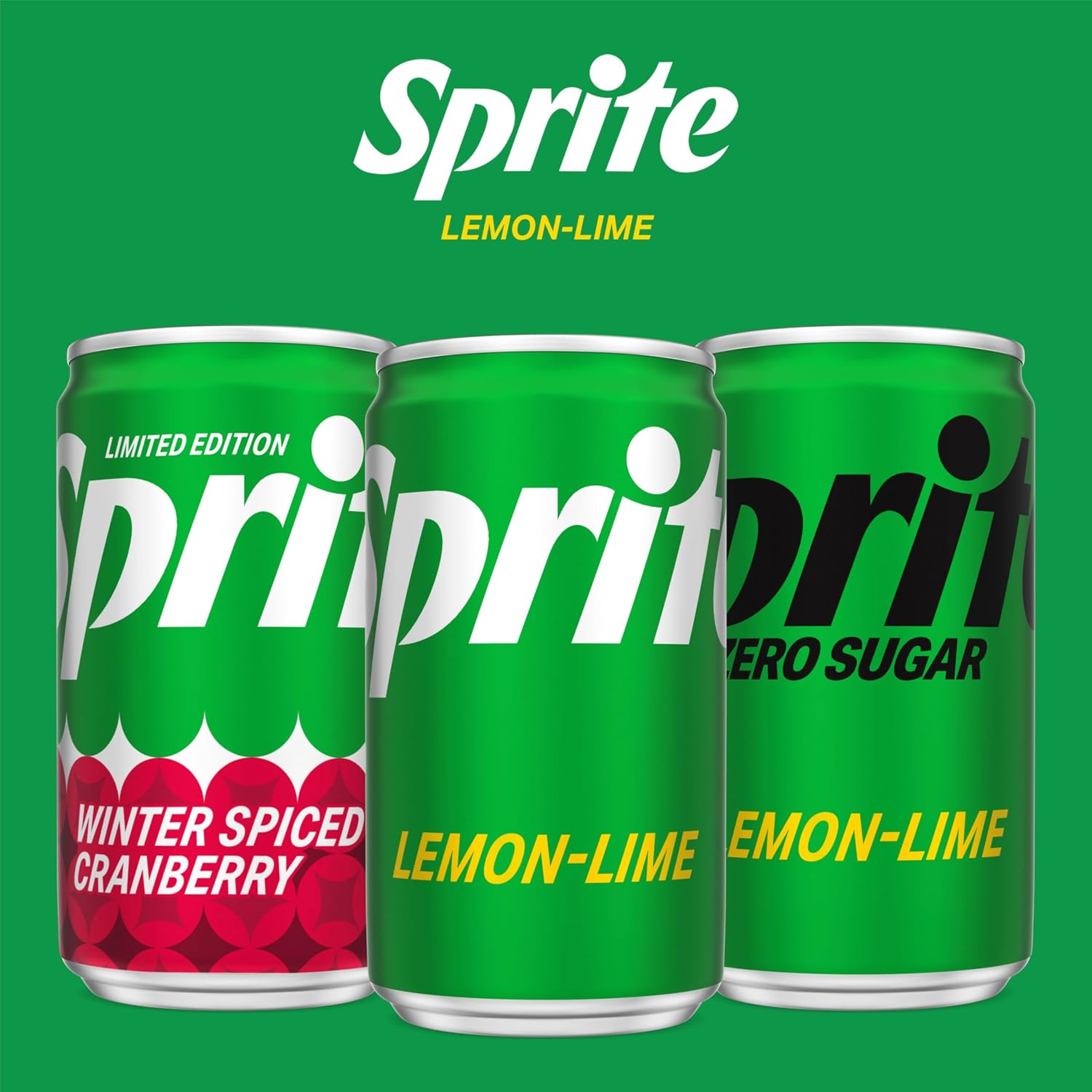 Sprite Lemon-Lime Caffeine-Free Soda Soft Drink Cans, 12 fl oz, 12 Pack | Fridge pack, naturally flavored soft drink, carbonated