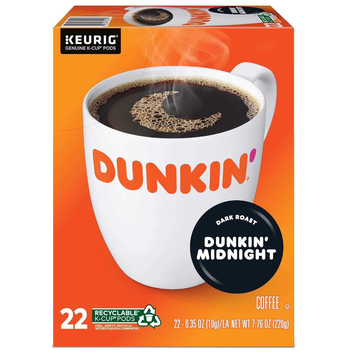 Dunkin Donuts Original Flavor Coffee K-Cups For Keurig K Cup Brewers (16 Count)
