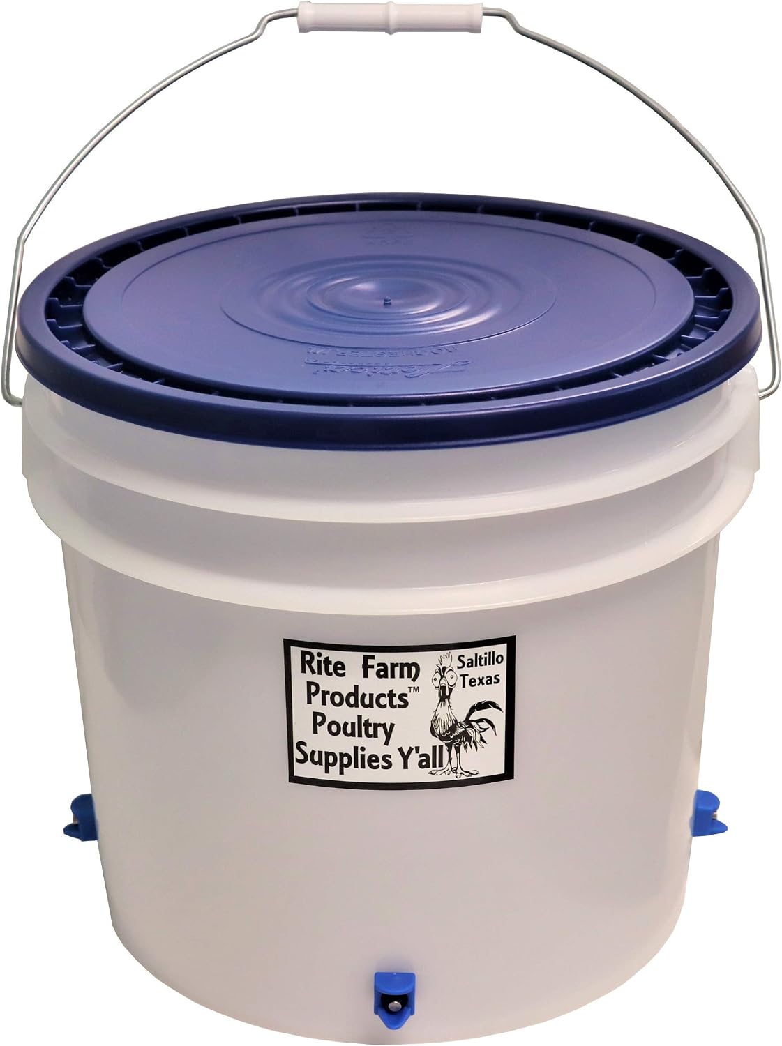 3.5 Gallon Automatic Waterer 4 Horizontal Side Mount Nipple Drinker Chicken Poultry