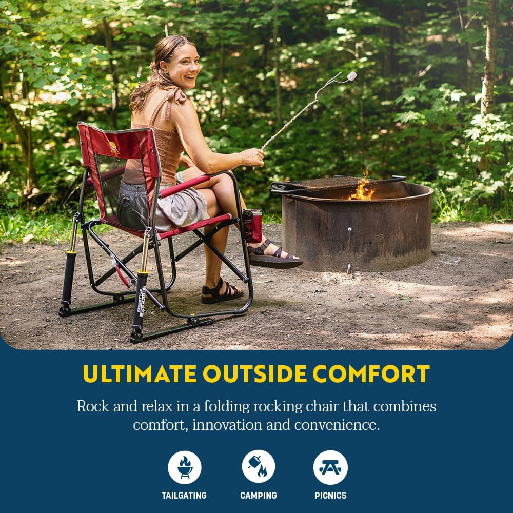 GCI Outdoor Freestyle Rocker Camping Chair - Cinnamon