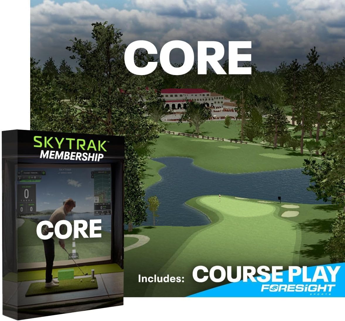 SkyTrak+ Golf Launch Monitor & Simulator with Free Foresight Course Play | Indoor/Outdoor Use, Dual Doppler Radar & Photometric Camera | Shot & Club Data, Real-Time Feedback, Simulation Ready