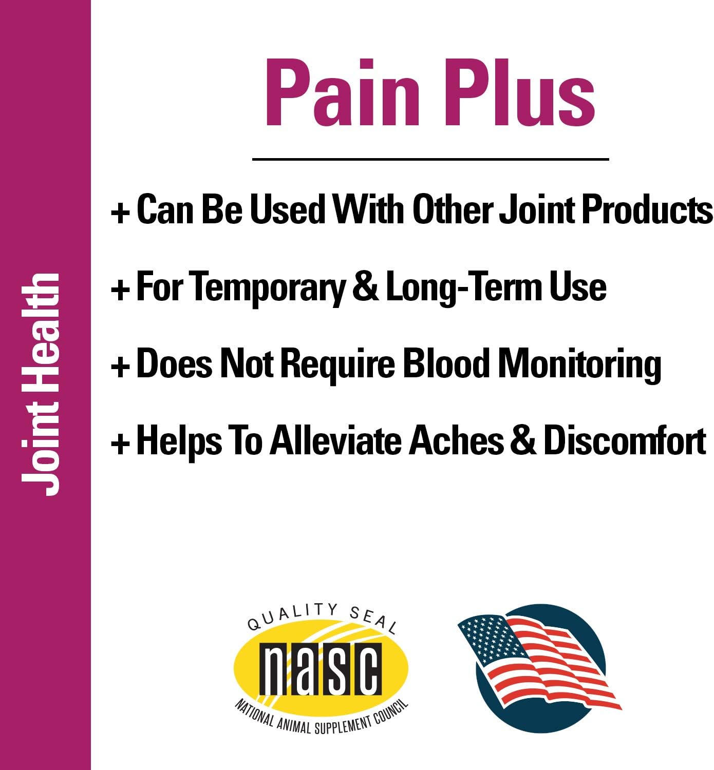 Pain Plus Extra Strength Health Supplement for Dogs - 120 Chewable Tablets