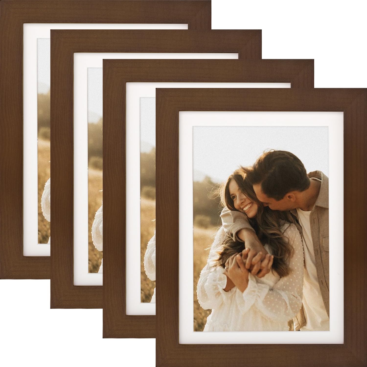 WUTL 8x8 Black Picture Frames Square