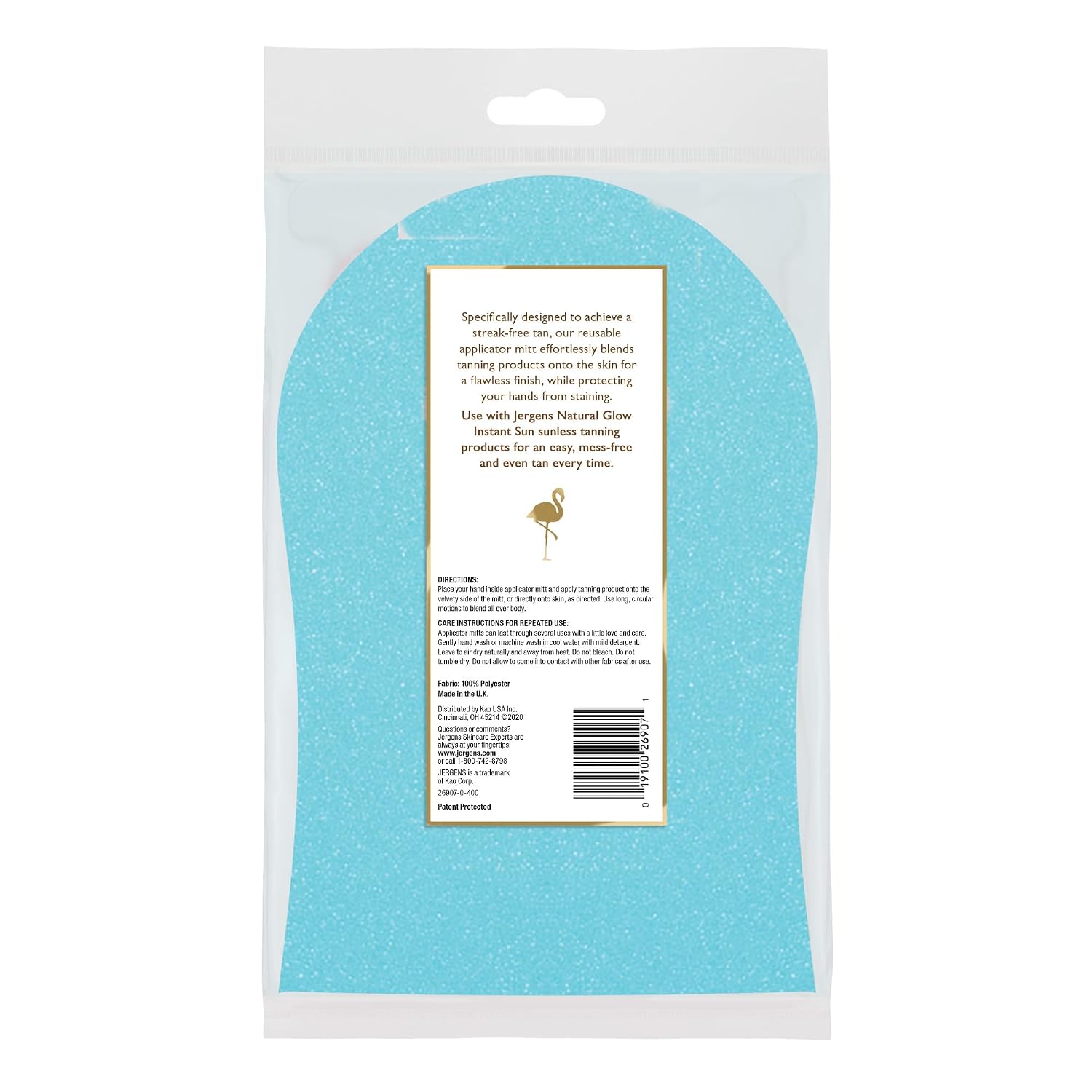 Jergens Natural Glow Body Applicator Mitt, Reusable Tanning Glove