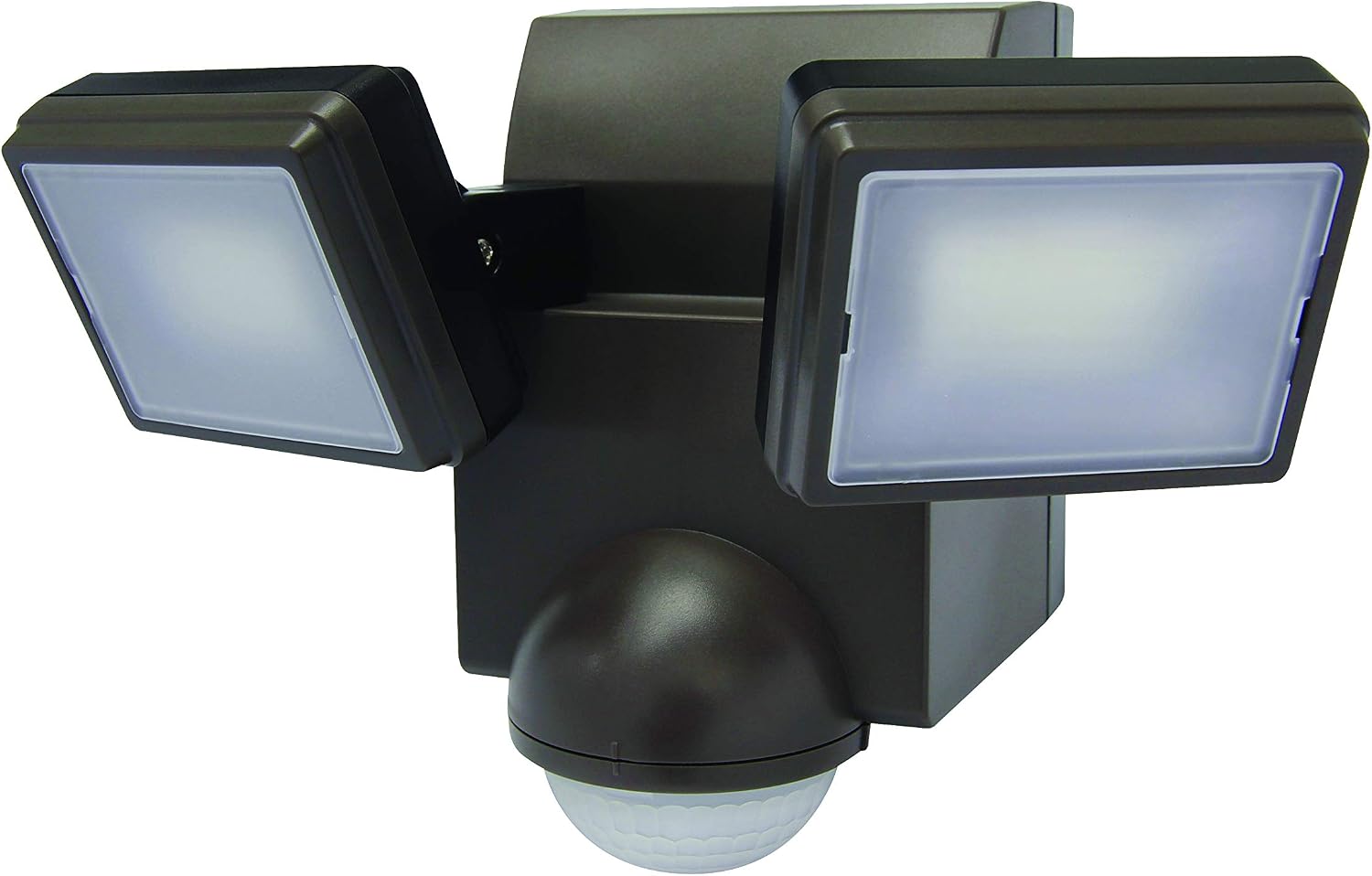 LED Motion Security Flood Light Battery Operated Indoor Outdoor 700 Lumen Adjustable Sensor Detection, Battery Saver Mode, 2 Head