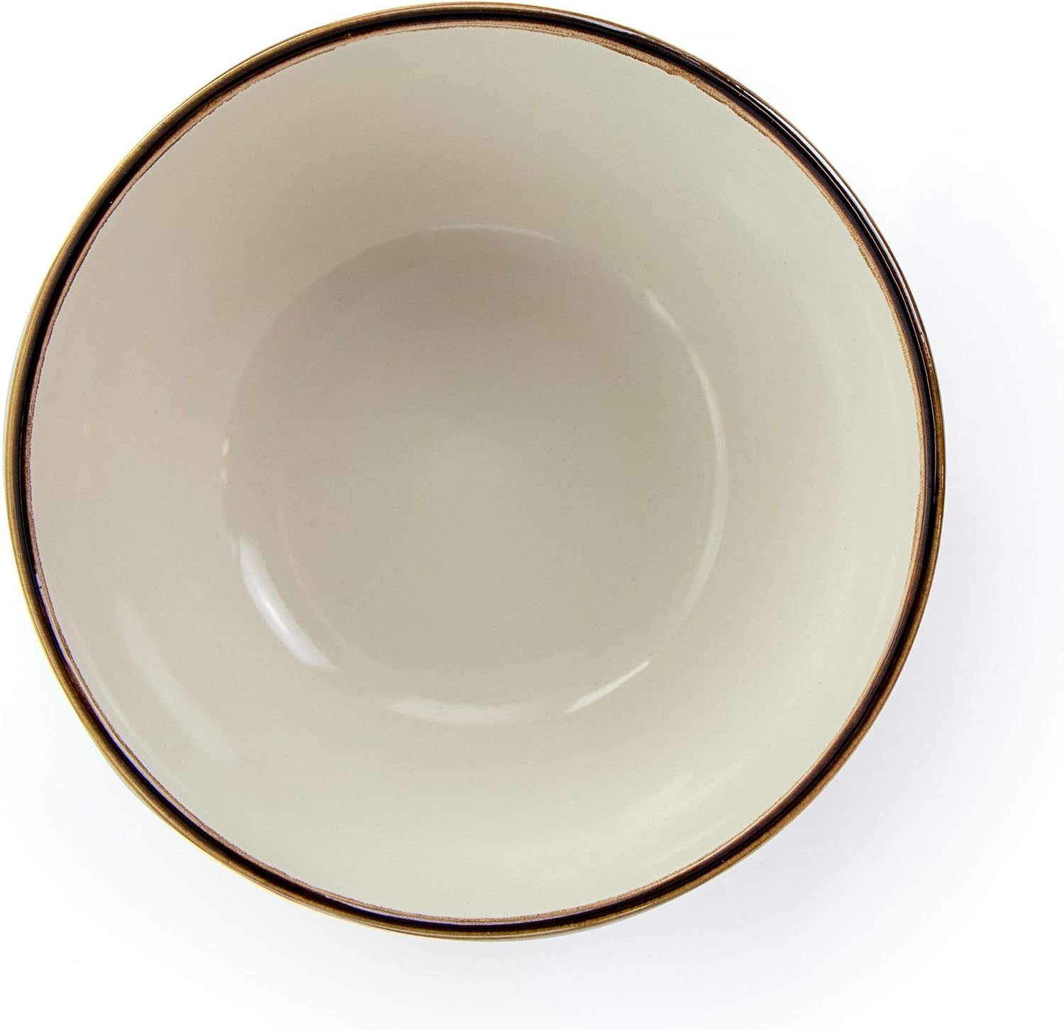 Elama Embossed Scalloped Stoneware Dinnerware Dish Set, 16 Piece, Ivory