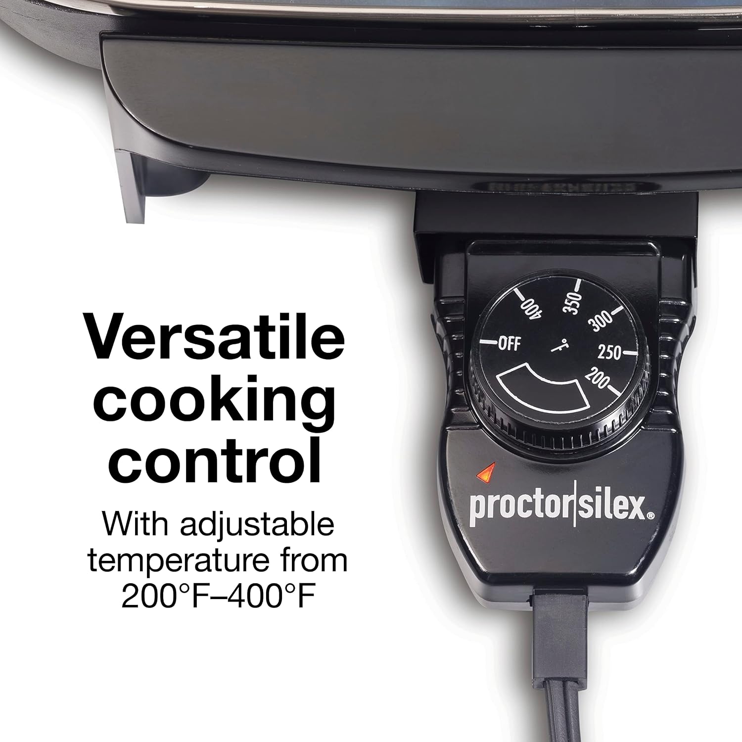 Proctor Silex Electric Skillet with Lid, 116 sq. in. Nonstick Cooking Surface for Frying, Sauteing, Simmering and Braising