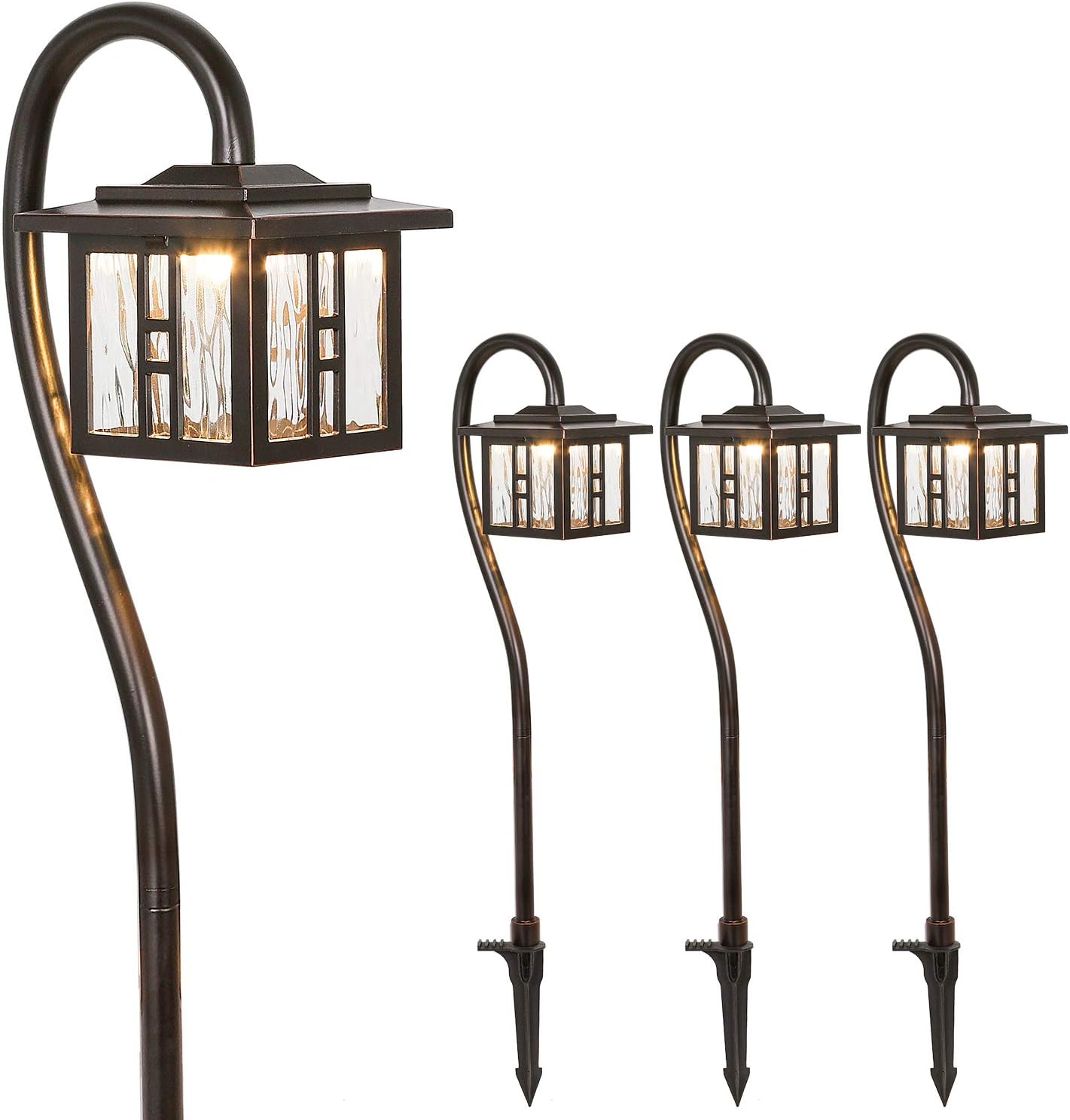 hykolity Low Voltage Landscape Lighting, Outdoor LED Pathway Lights
