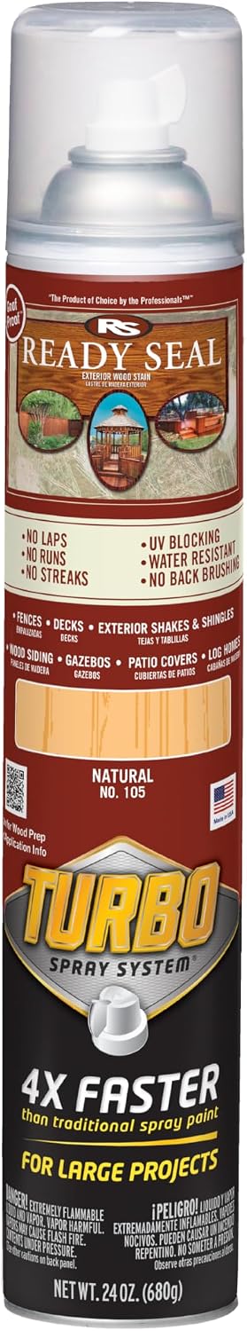 Ready Seal 7966104 5 gal Pail Exterior Wood Stain & Sealer, Light Oak