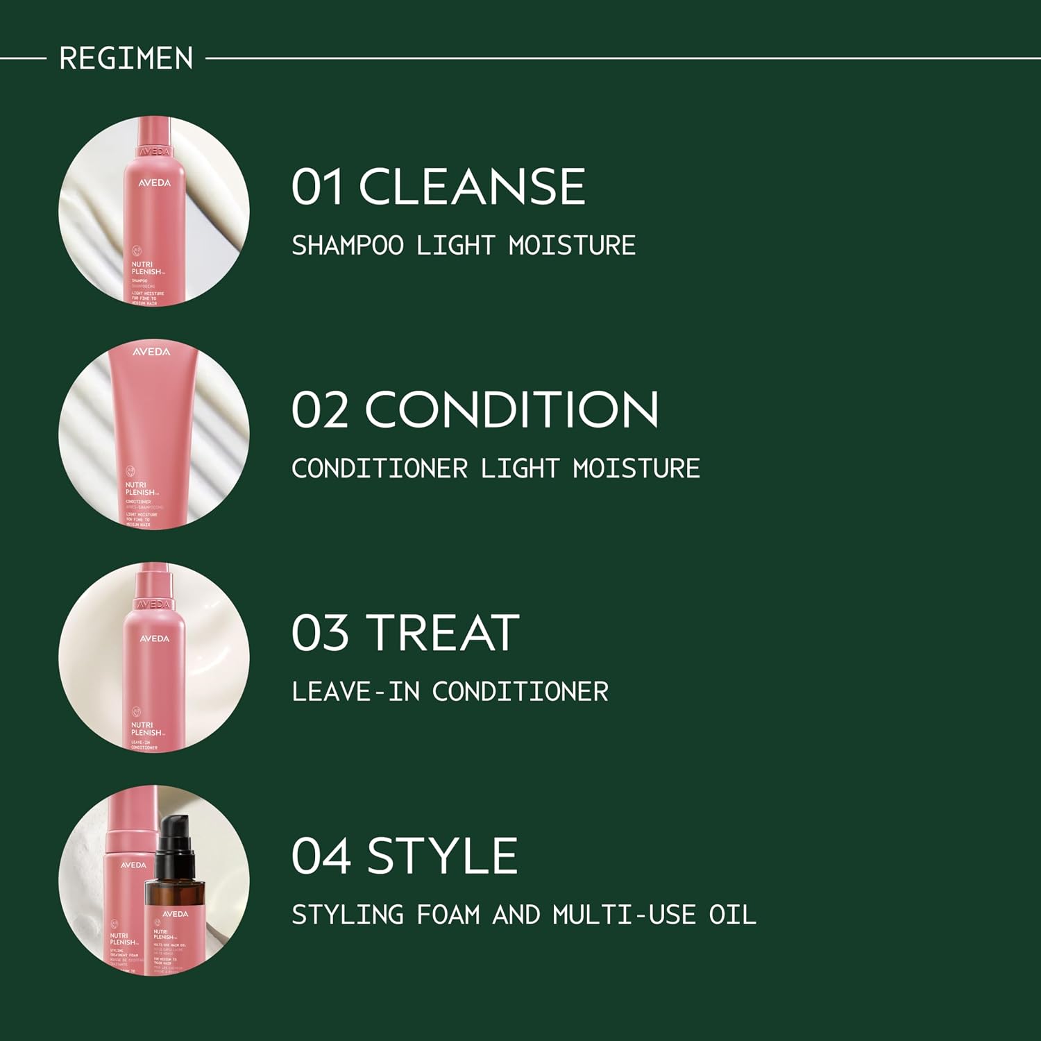 Aveda Nutriplenish Multi-Use Hair Oil | Pre-Shampoo Treatment, Styling, Overnight Oil