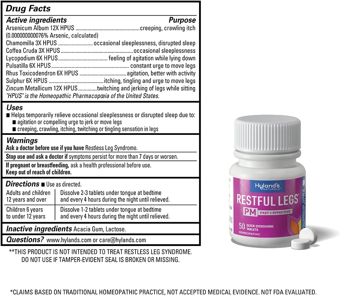 Hyland's Restful Legs Tablets 50 ea (Pack Of 3)