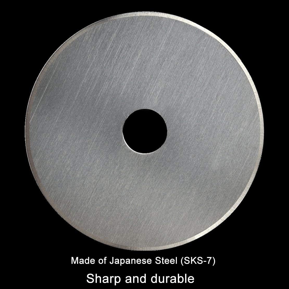 18mm Rotary Cutter Blades 10 Pack, Fits OLFA Rotary Circle Cutter Replacement for Quilting Scrapbooking Sewing Arts&Crafts, Sharp and Durable (18MM)