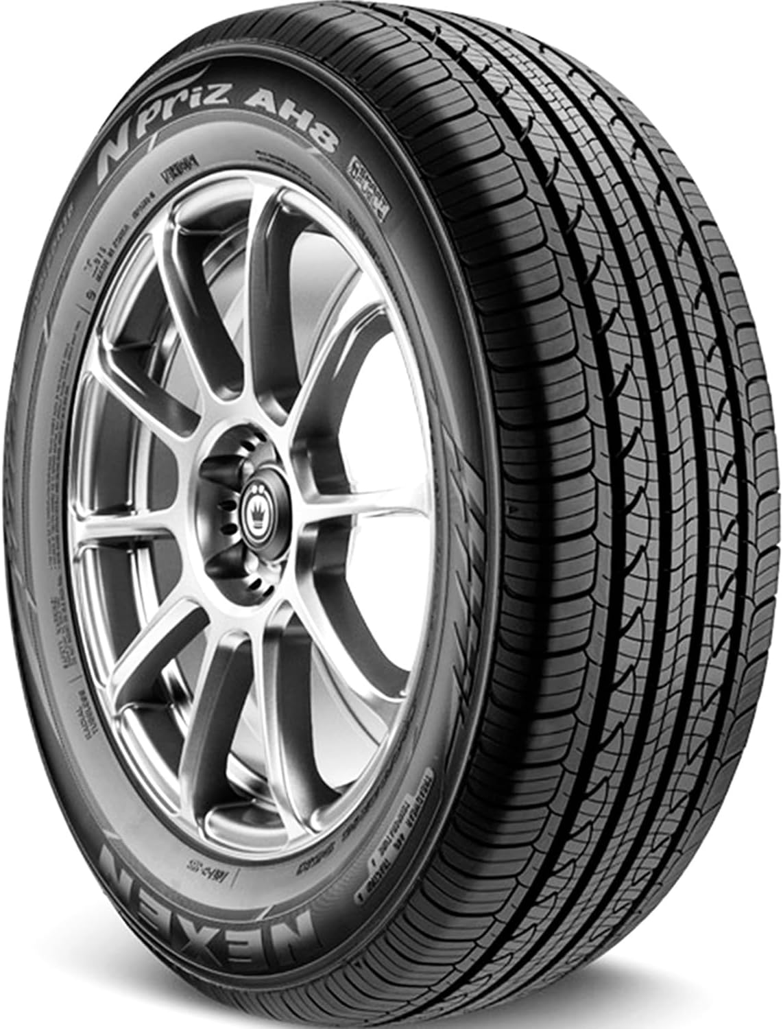 Nexen N'Priz AH8 All- Season Radial Tire-225/55R16 95V | Passenger Touring All Season Traction 95V Rated Standard Load Radial Construction Black Sidewall Tire