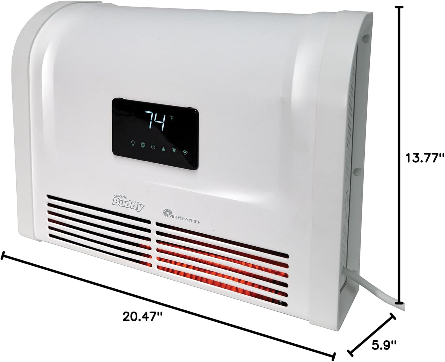 Mr. Heater 1500W Wall Mount Smart Home Electric Heater
