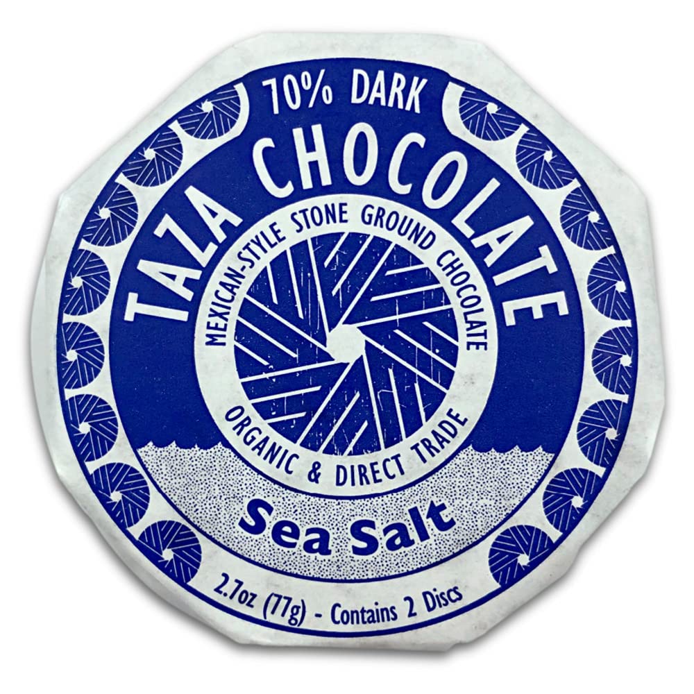 Taza Chocolate Organic Mexicano Disc Stone Ground, Variety Pack, 1.35 Ounce (8 Count), Vegan | Vegan, Dairy Free, Gluten Free, Organic Stone Ground Dark Chocolate Disc, 1.35 Ounce