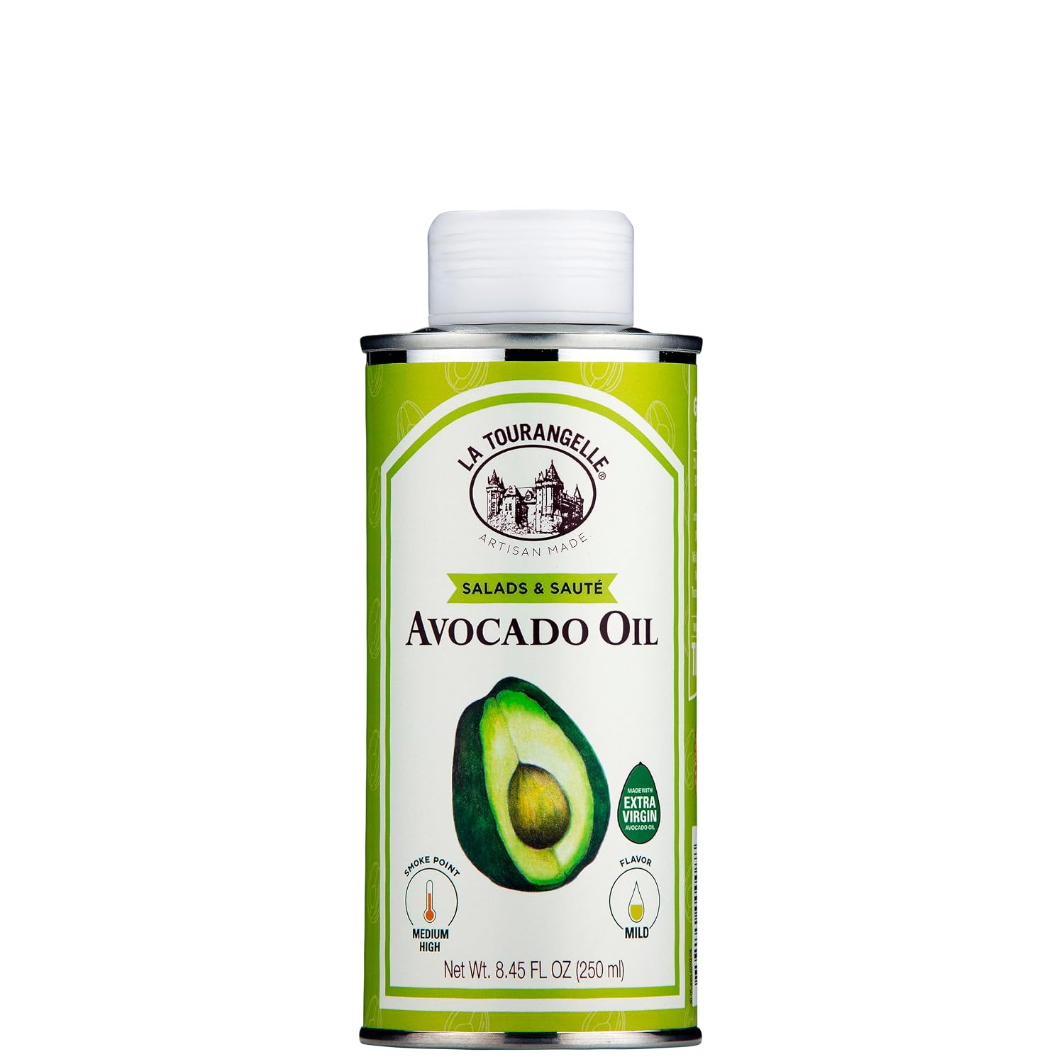 La Tourangelle Toasted Pumpkin Seed Oil, for Cooking, Dressings, 8.45 fl oz | Made Using Traditional Styrian Techniques, Great for Pastas and Spreads, Health and Beauty Oil, Gluten Free, Non-GMO