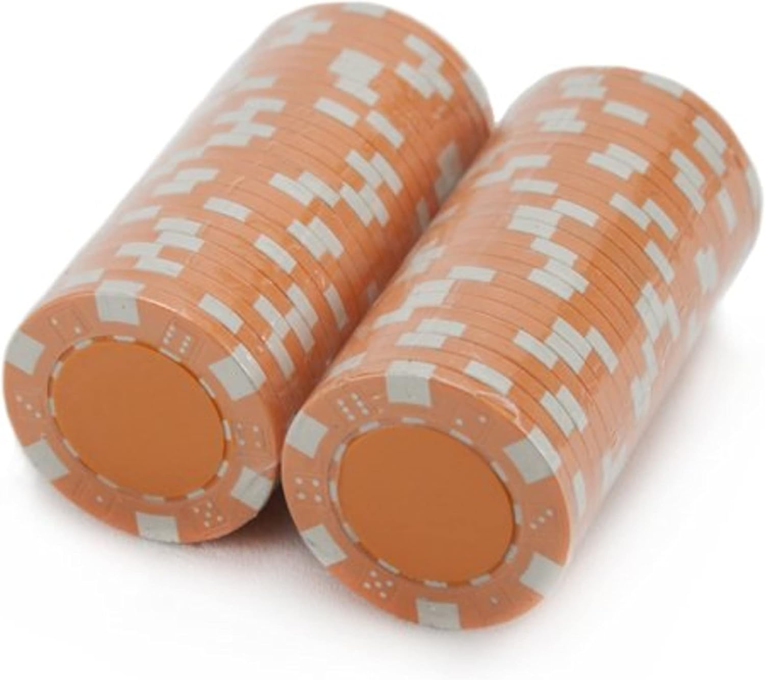 Brybelly 50 Clay Composite Striped Dice 11.5 Gram Poker Chips