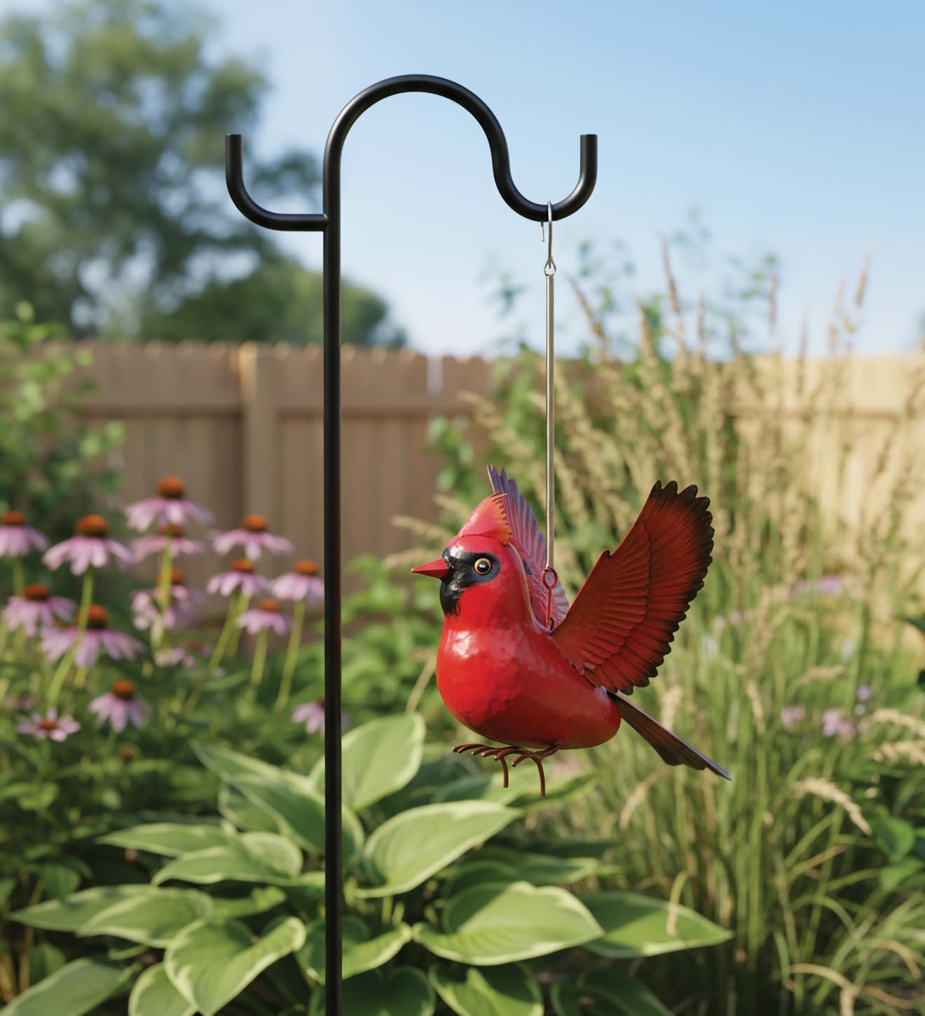 Regal Art & Gift Bird Bouncie, Hand-Painted Metal Spring Garden Decor